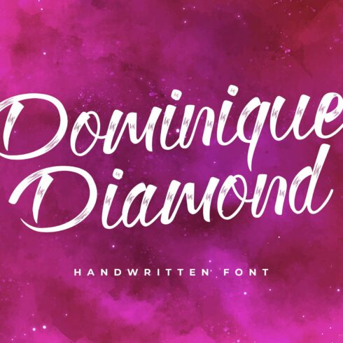 Dominique Diamond Calligraphy Font cover image.