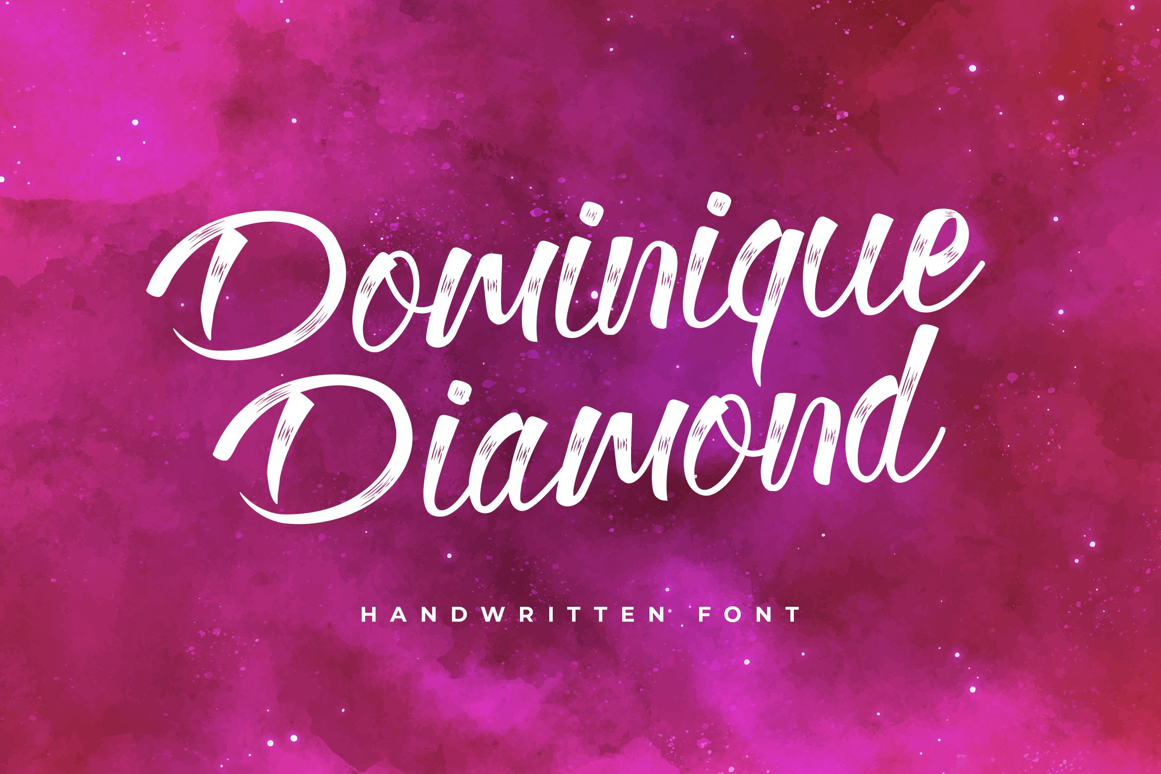 Dominique Diamond Calligraphy Font cover image.
