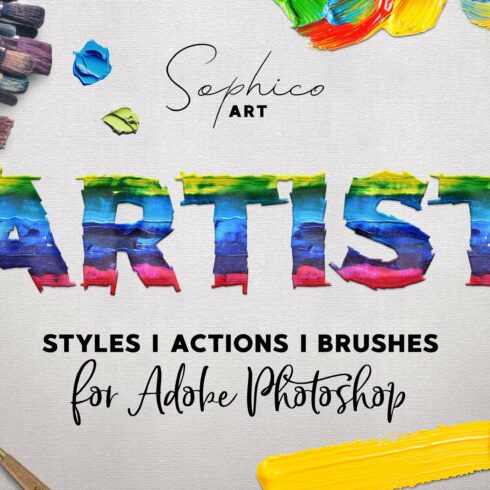 Artist Styles Actions Brushes Setcover image.