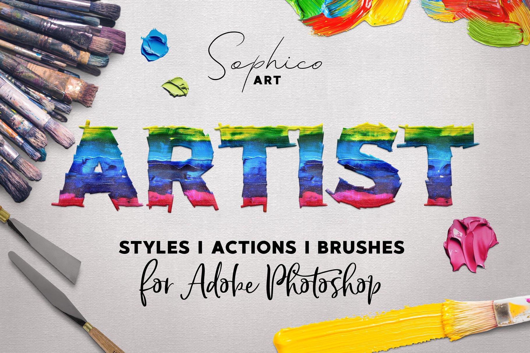 Artist Styles Actions Brushes Setcover image.