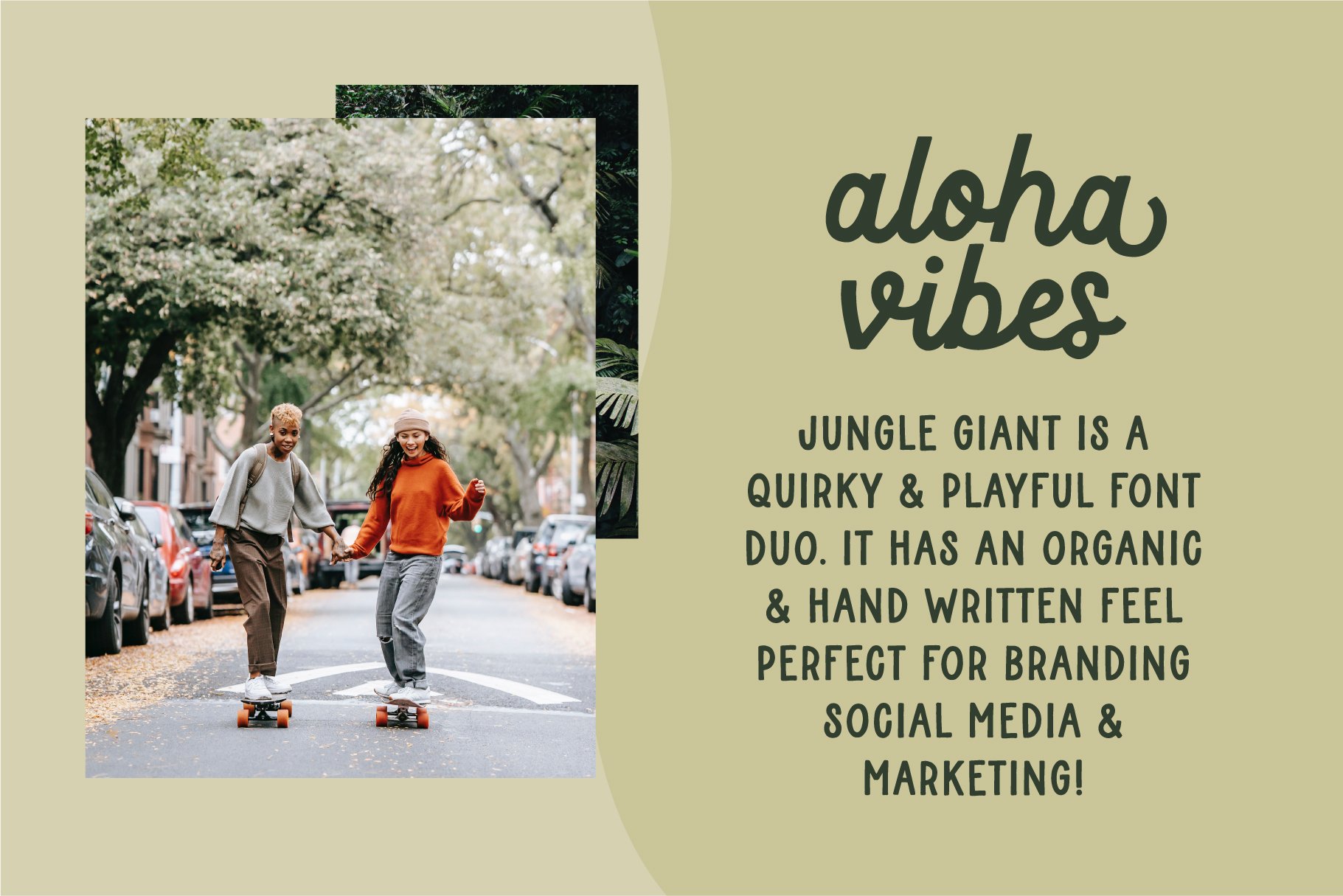 Jungle Giant Font Duo preview image.