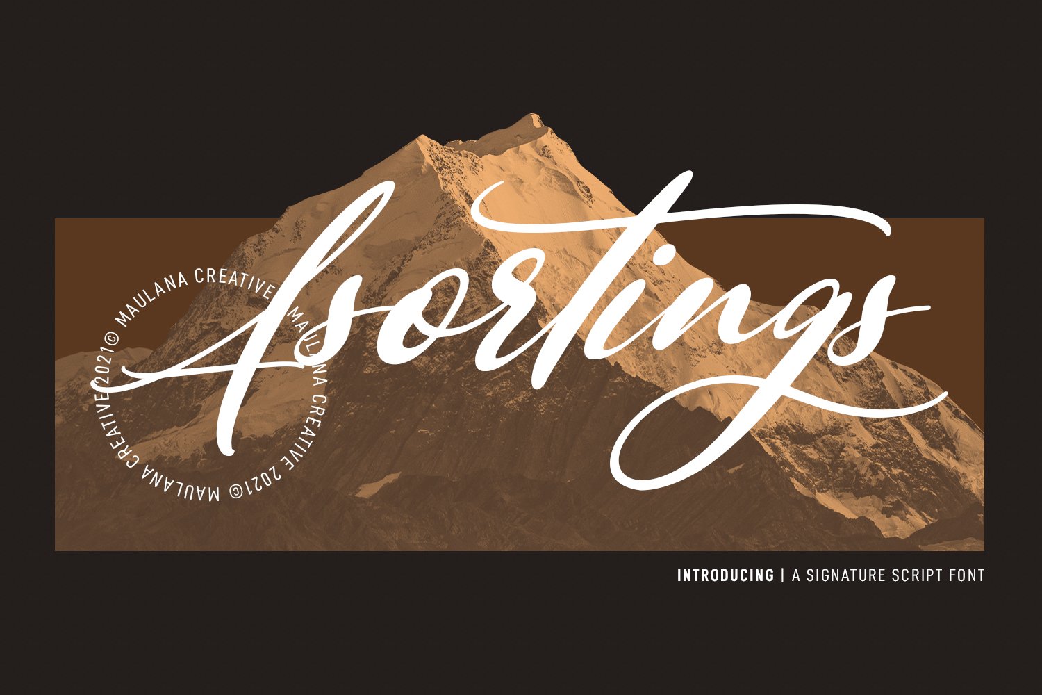 Asortings Signature Script Font cover image.