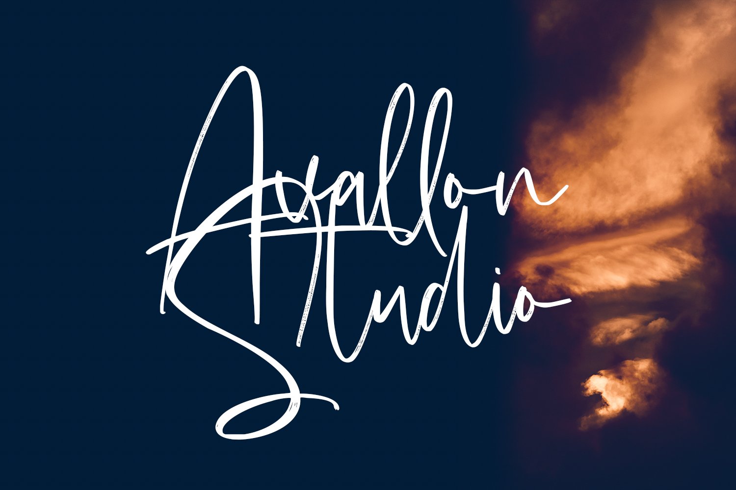 Astavilla Script Font preview image.