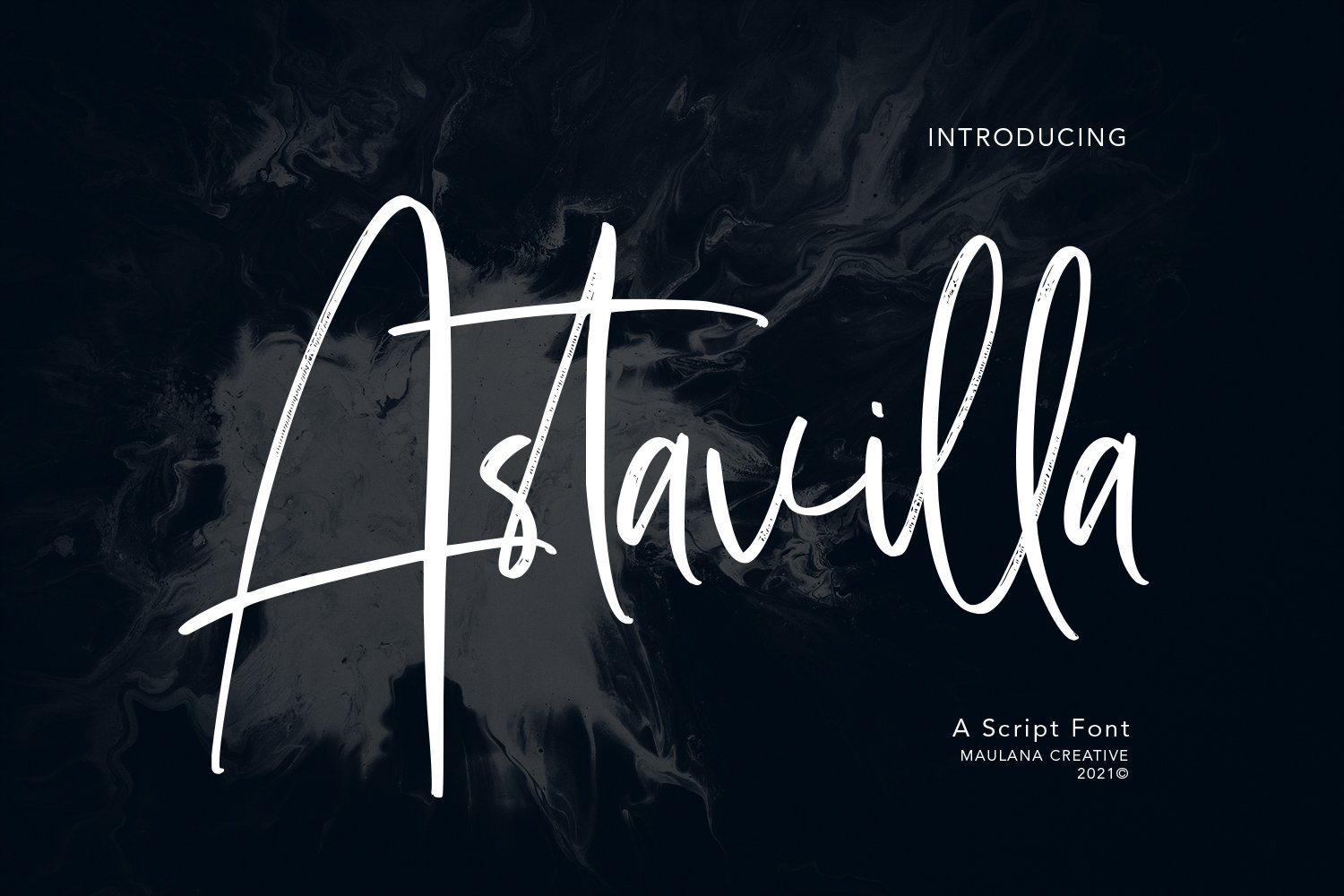 Astavilla Script Font cover image.