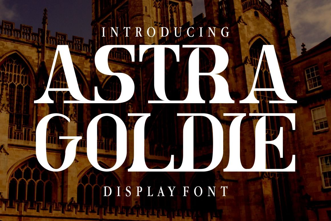 Astra Goldie - Display Font cover image.