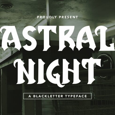 Astral Night - Blackletter Typeface cover image.