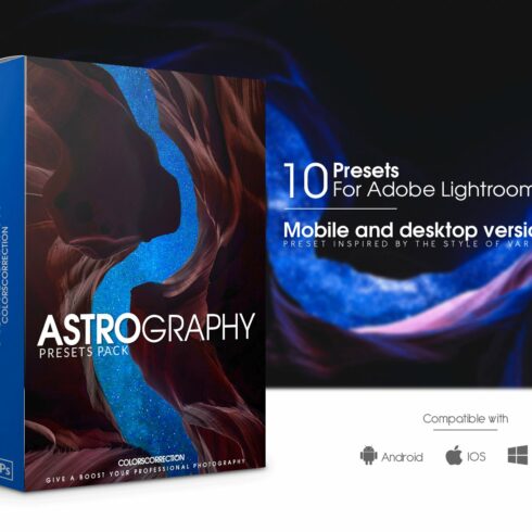 Astrophotography Lightroom Presetscover image.