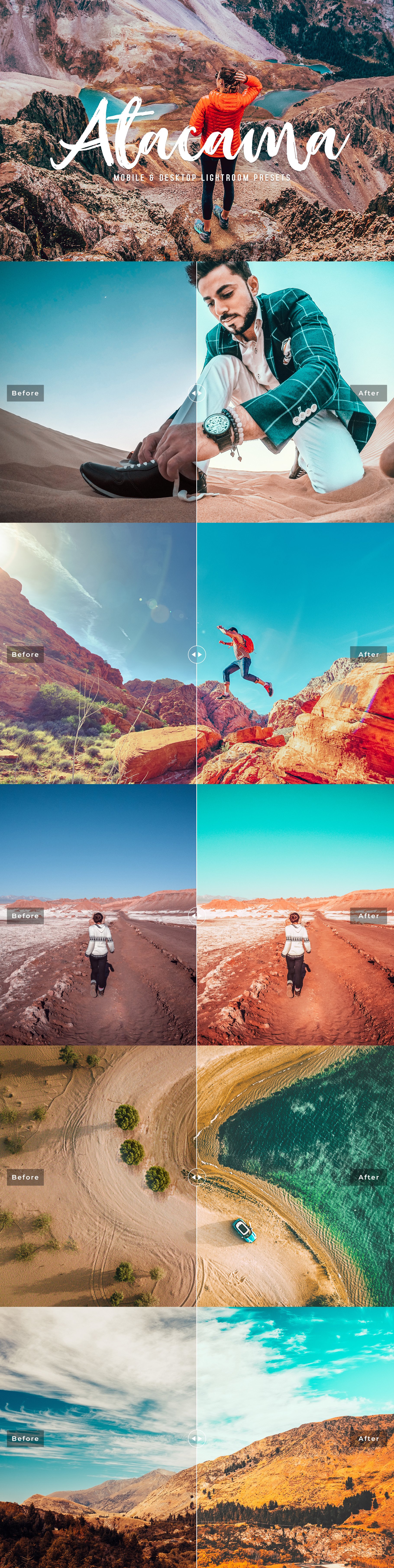 Atacama Lightroom Presets Packcover image.