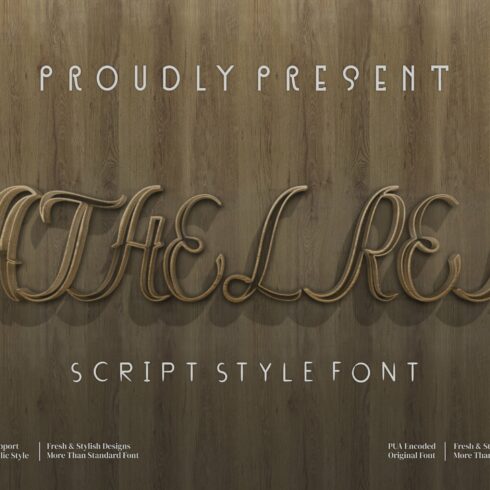 Athelred Script Font cover image.