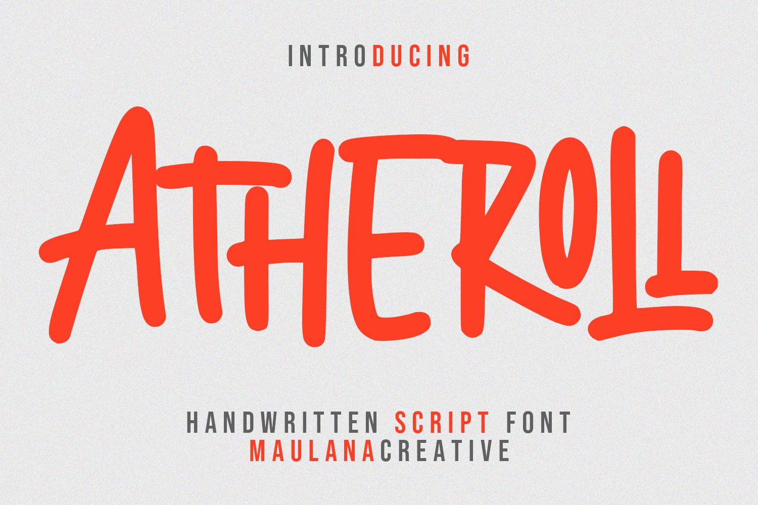 Atheroll Handwritten Font cover image.