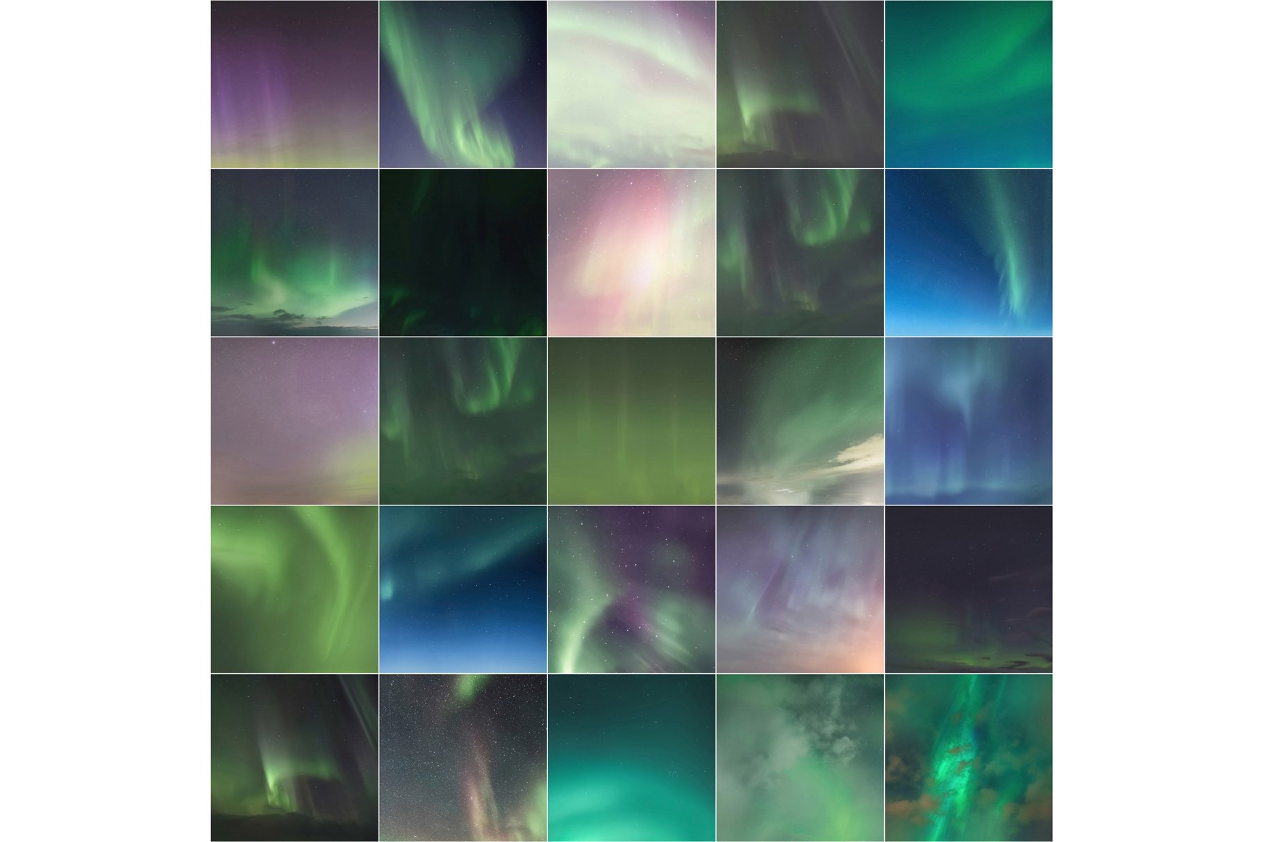 aurora borealis sky replacement pack for adobe photoshop 7 952