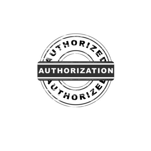 Authorization Stamp - TShirt Print Design cover image.