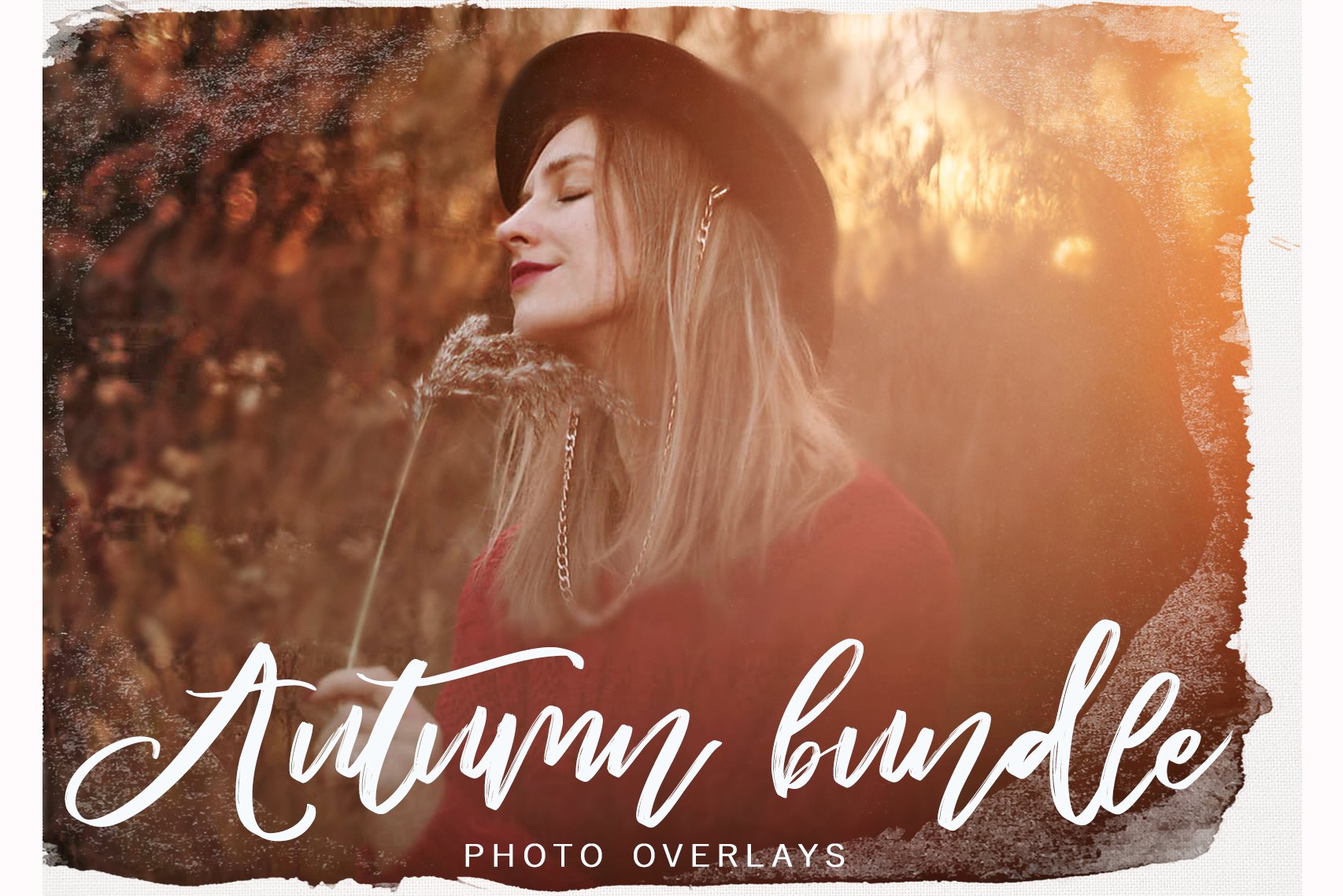 Autumn BUNDLE JPG photoshop overlayscover image.