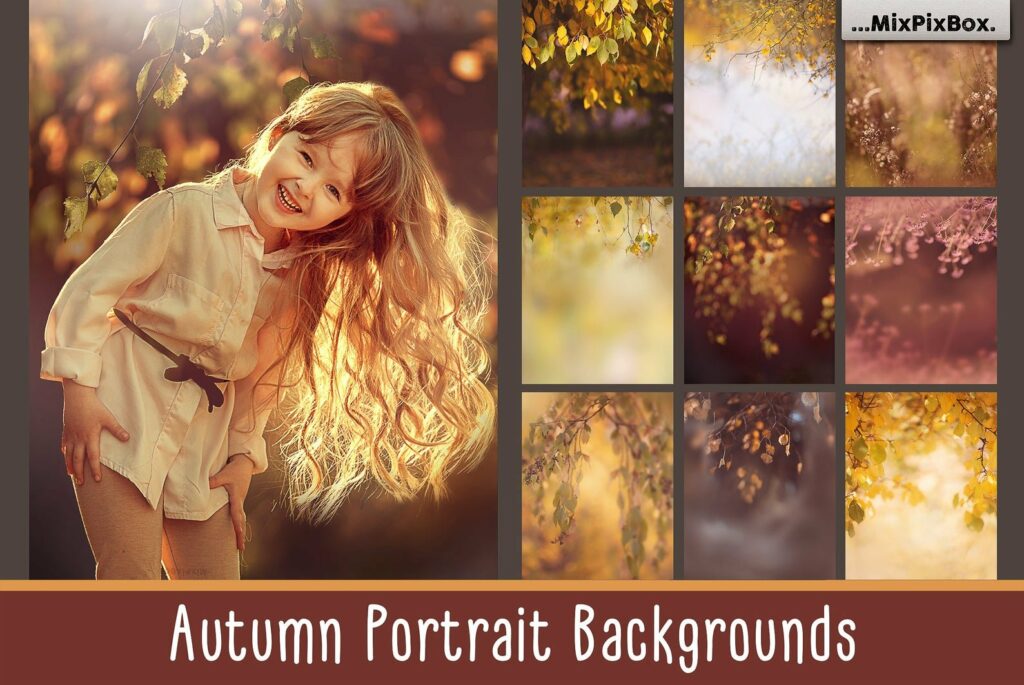 Autumn Portrait Backgrounds – MasterBundles