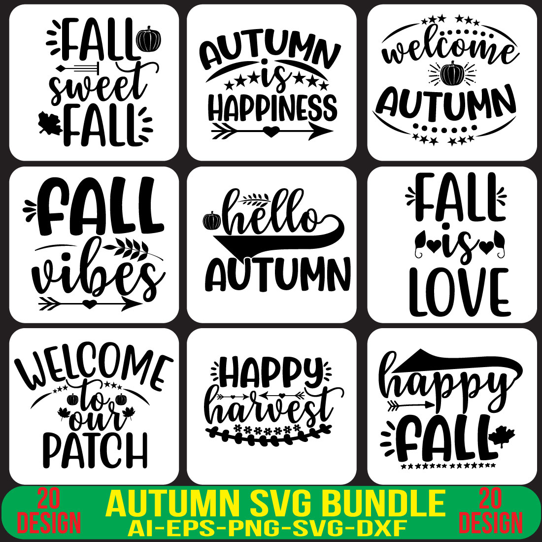 Autumn SVG Bundle cover image.