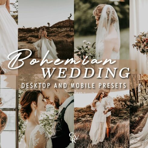 10 Boho Wedding Lightroom Presetscover image.