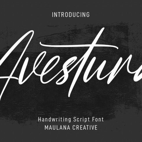 Avestura Signature Script Font cover image.