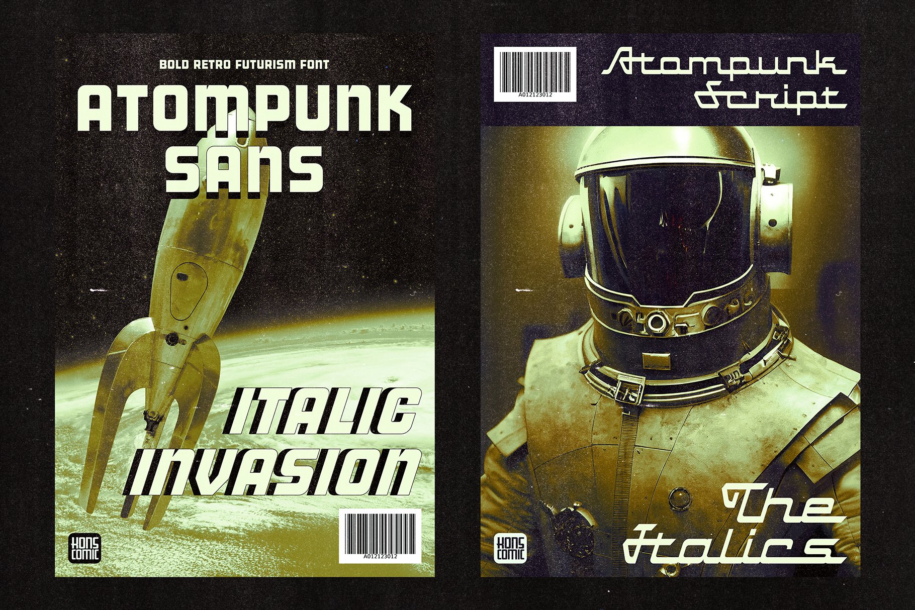 Atompunk - Retro Futurism Fonts preview image.