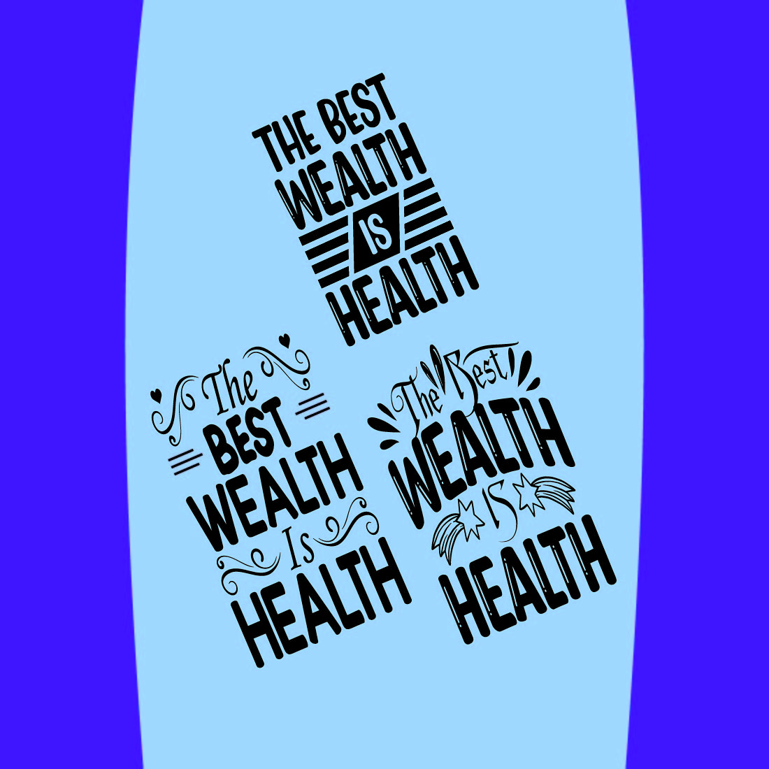 Happy World Health Day T-shirt Design Bundle preview image.