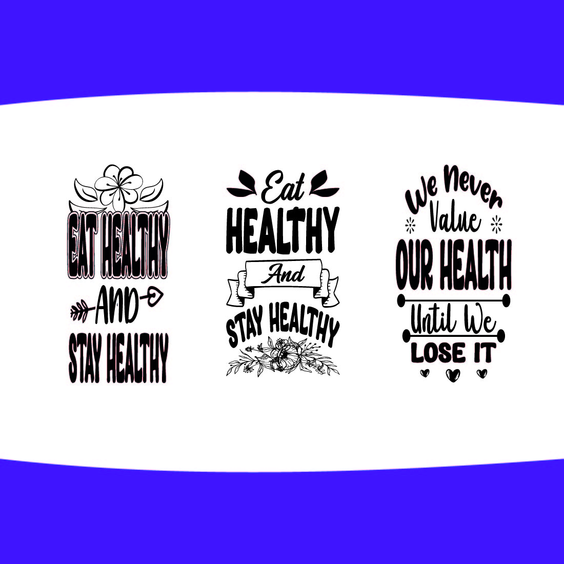 Happy World Health Day T-shirt Design Bundle preview image.