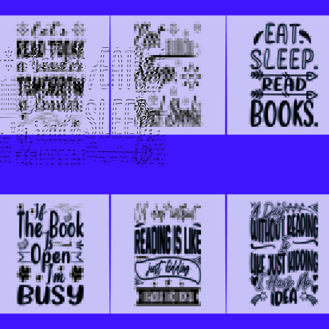 World Book Day T-shirt Design Bundle preview image.