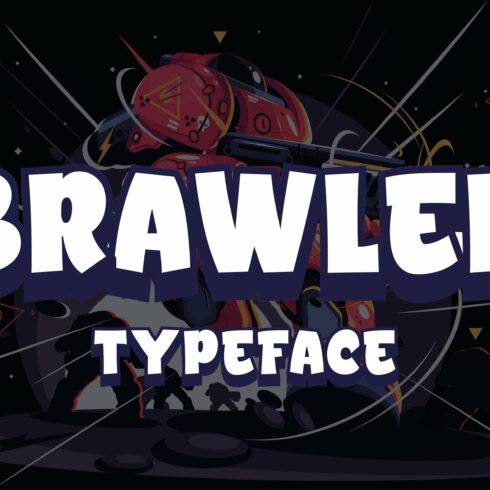 Brawler - Gaming Typeface cover image.