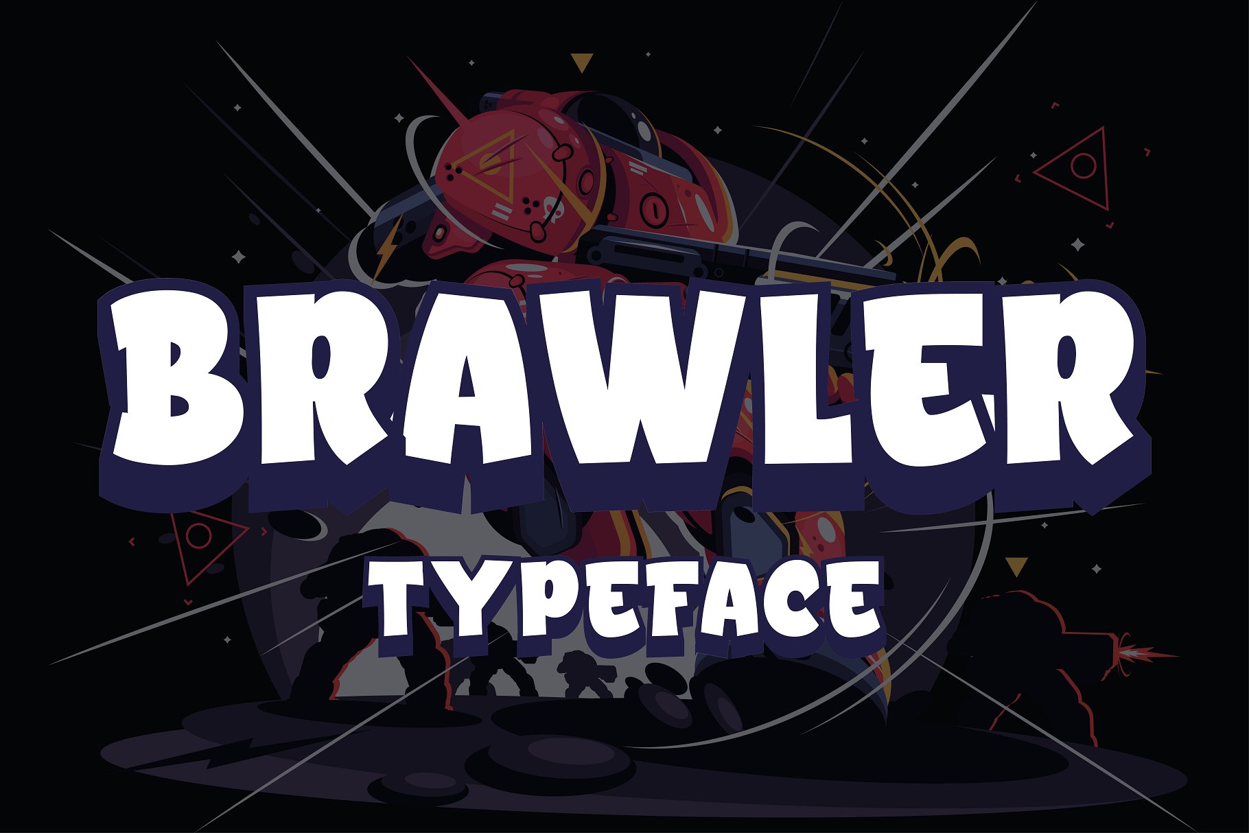 Brawler - Gaming Typeface cover image.