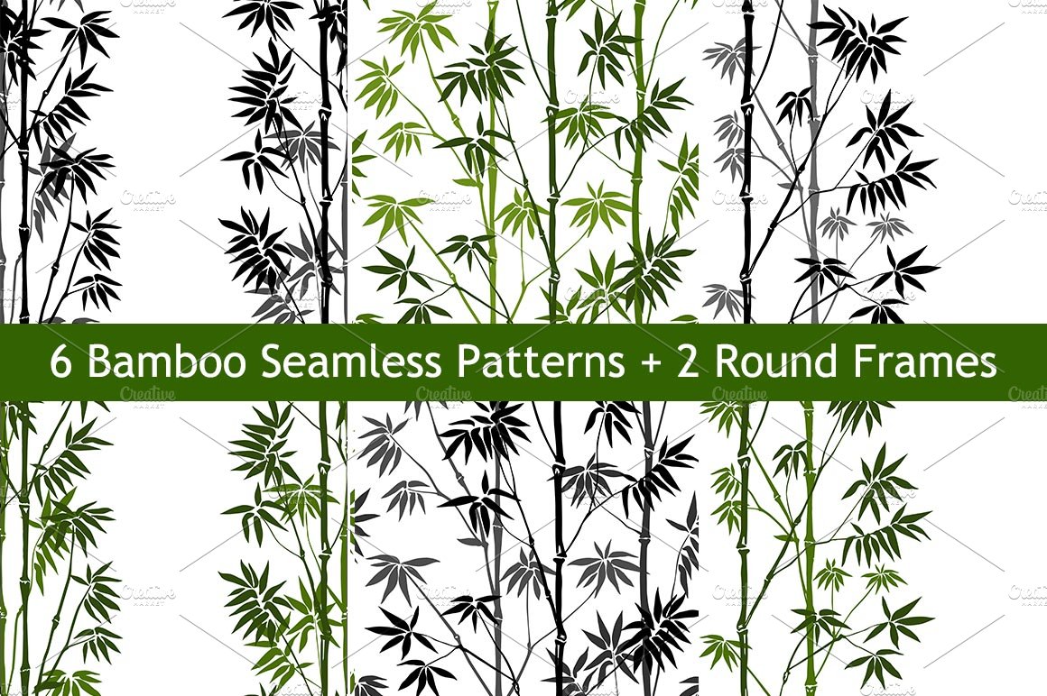 Bamboo Seamless Patterns cover image.