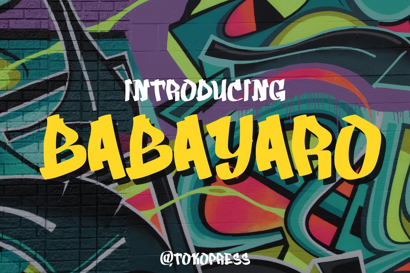 BABAYARO - graffiti font cover image.