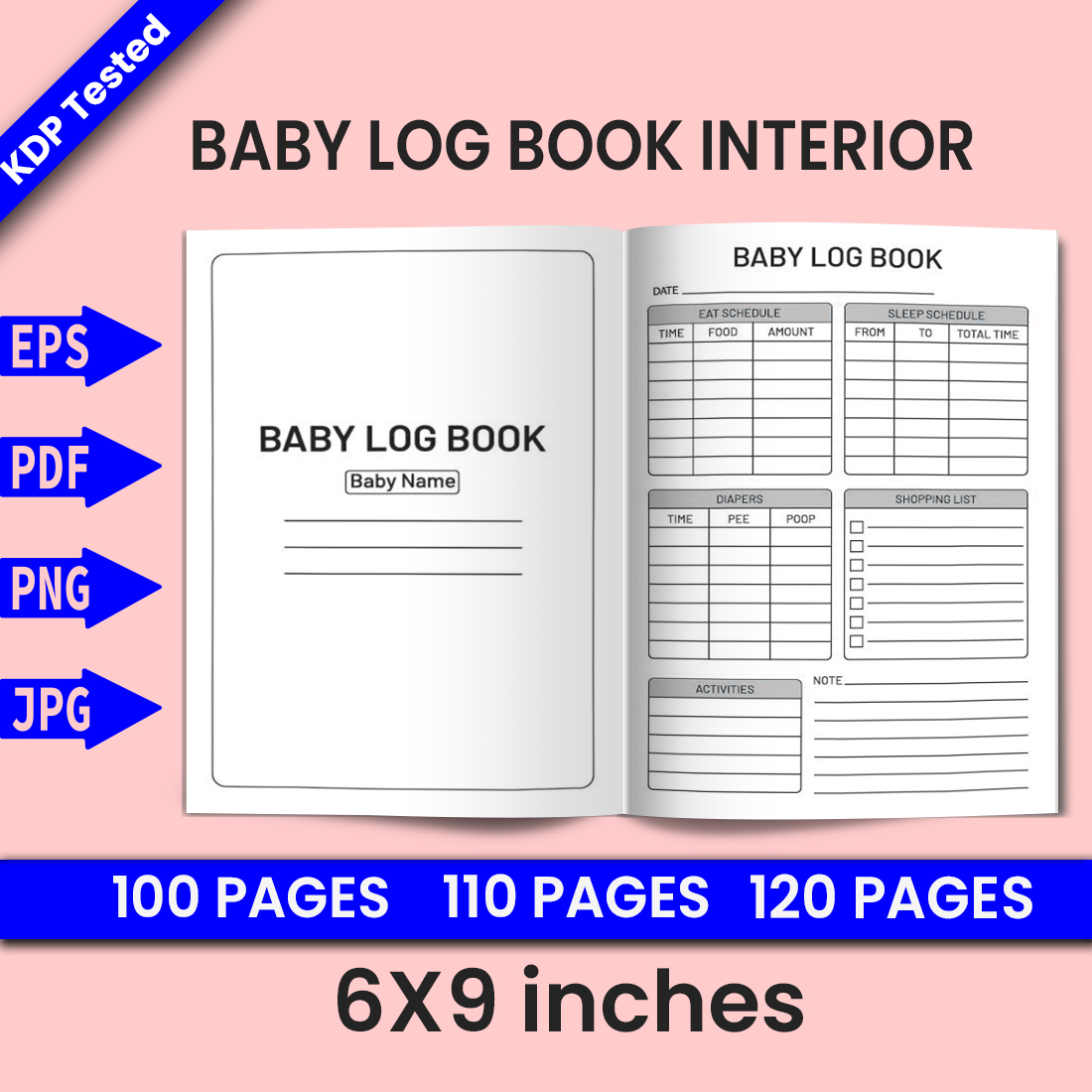 Babay log book KDP Interiors cover image.