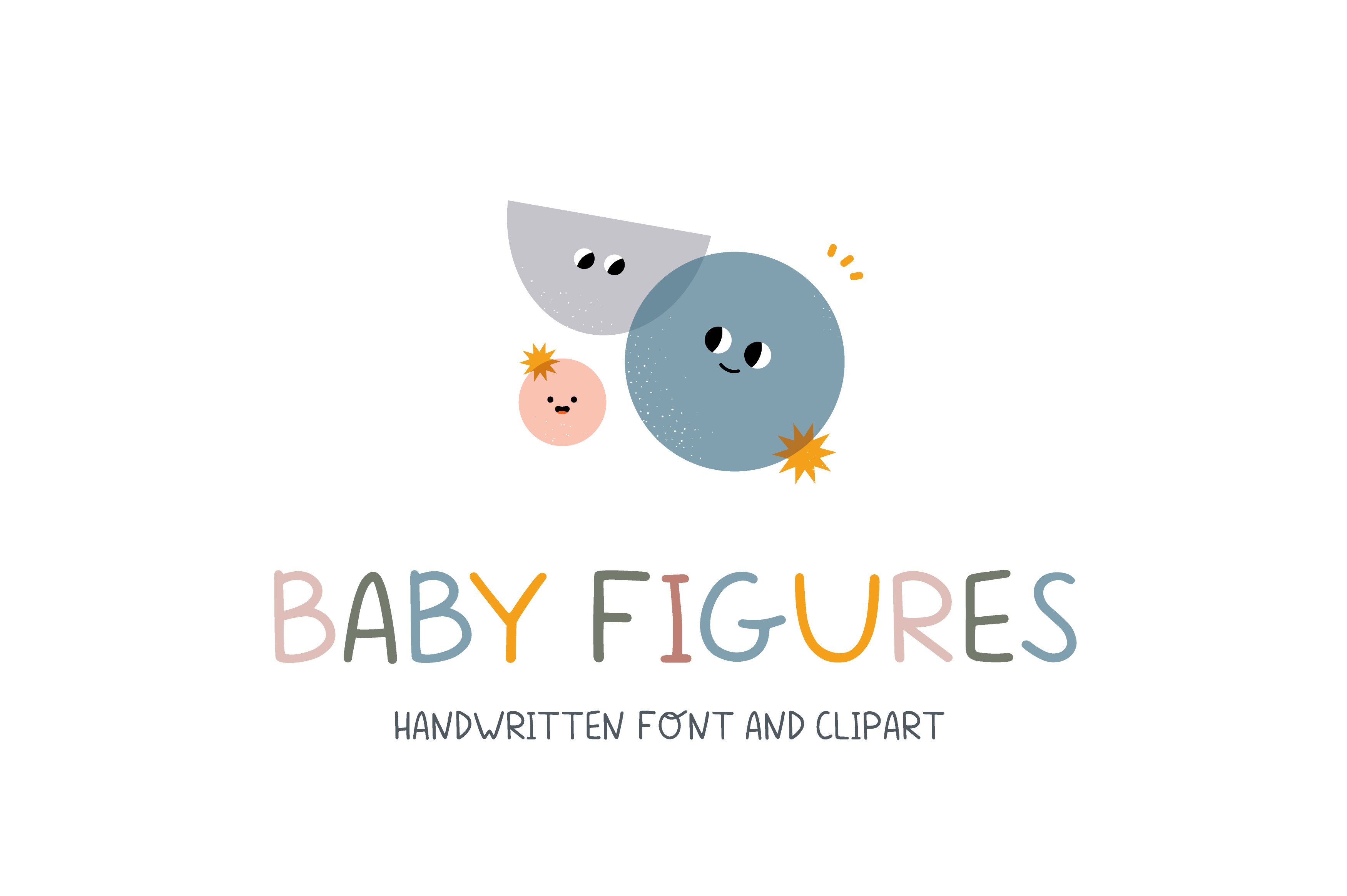 Baby figures | Handwritten font cover image.