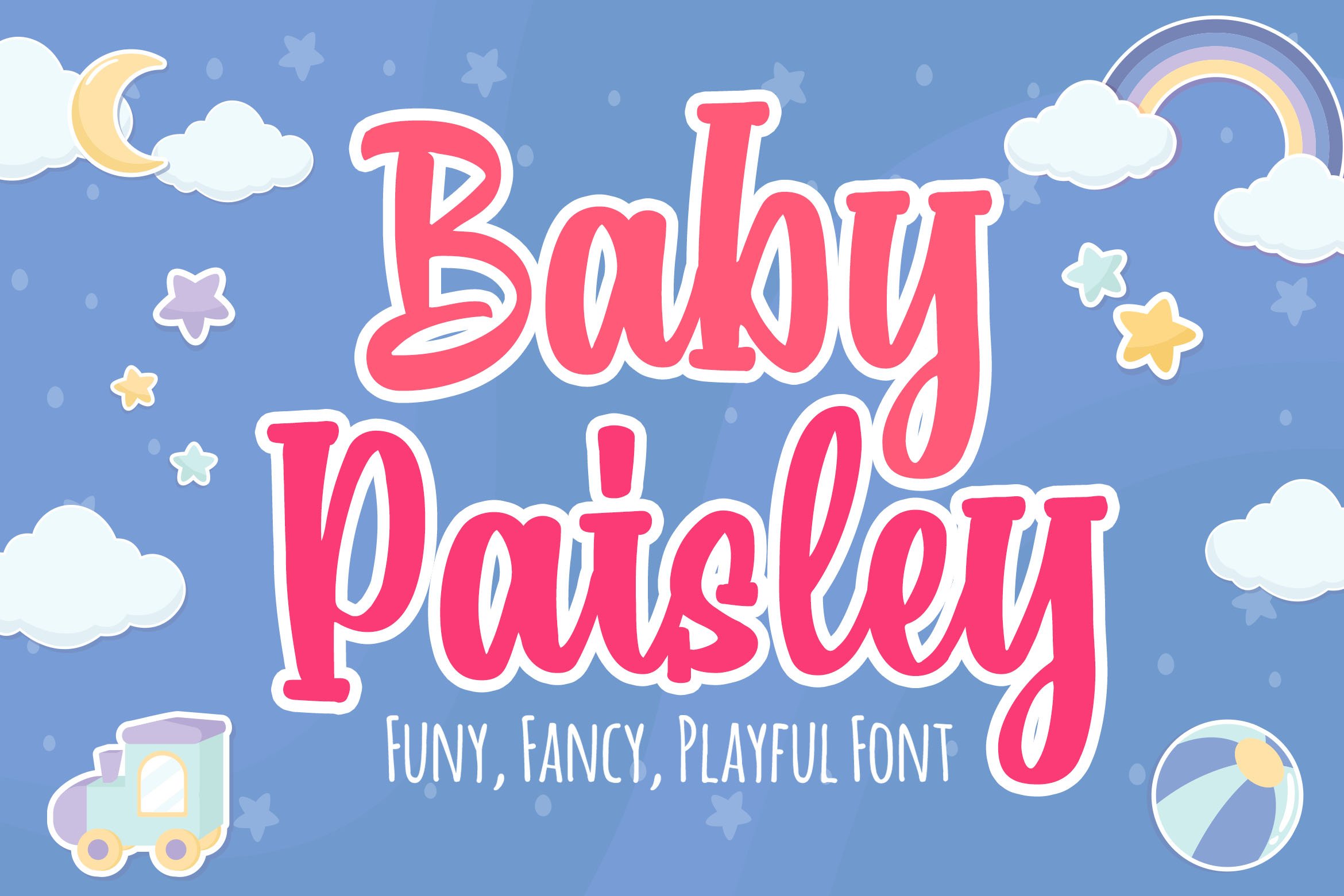 Baby Paisley a Playful Font cover image.