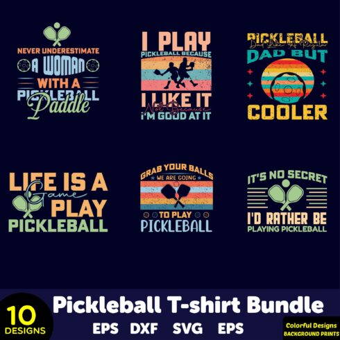 pickleball t-shirt bundle cover image.