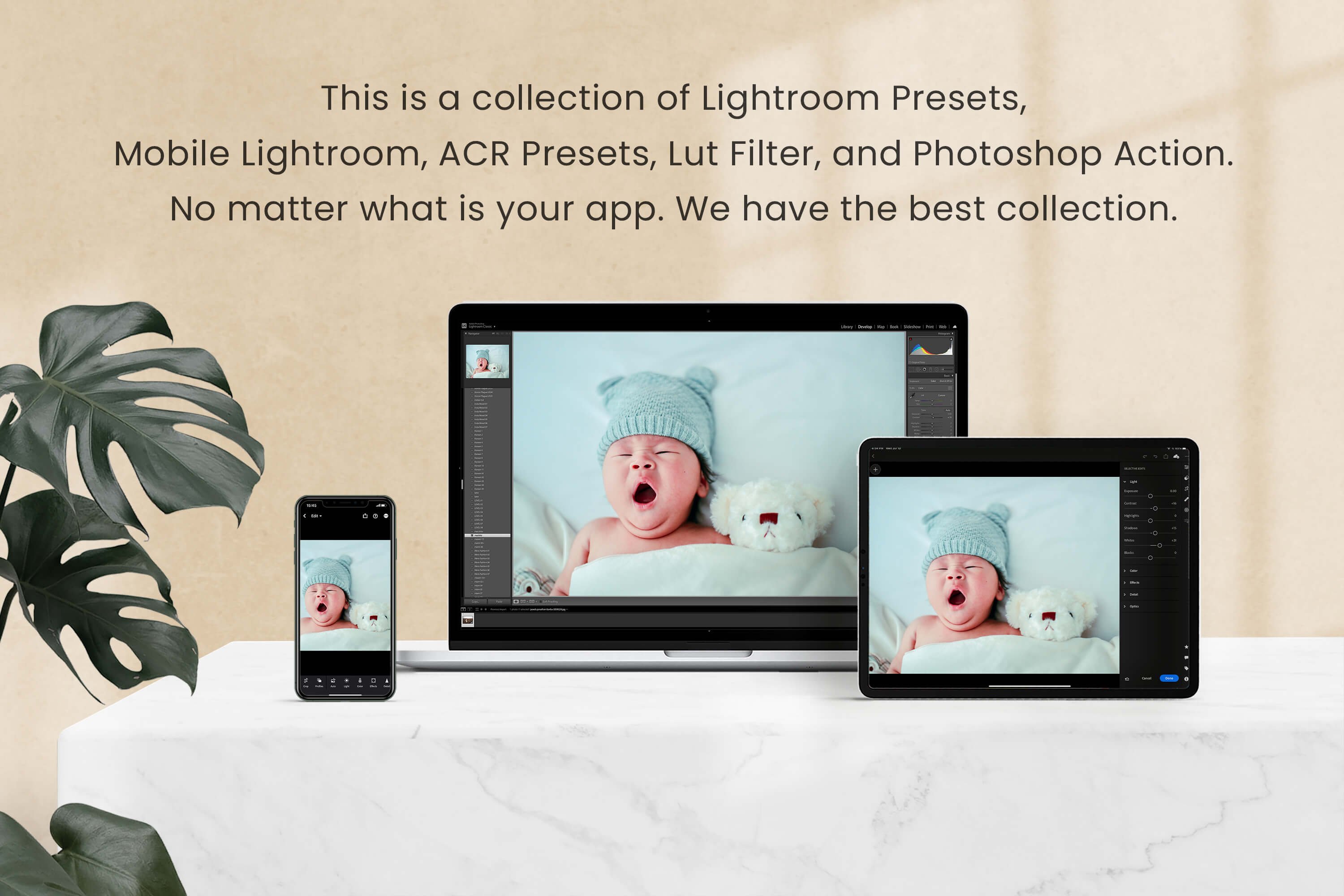 Baby Lightroom Photoshop LUTspreview image.