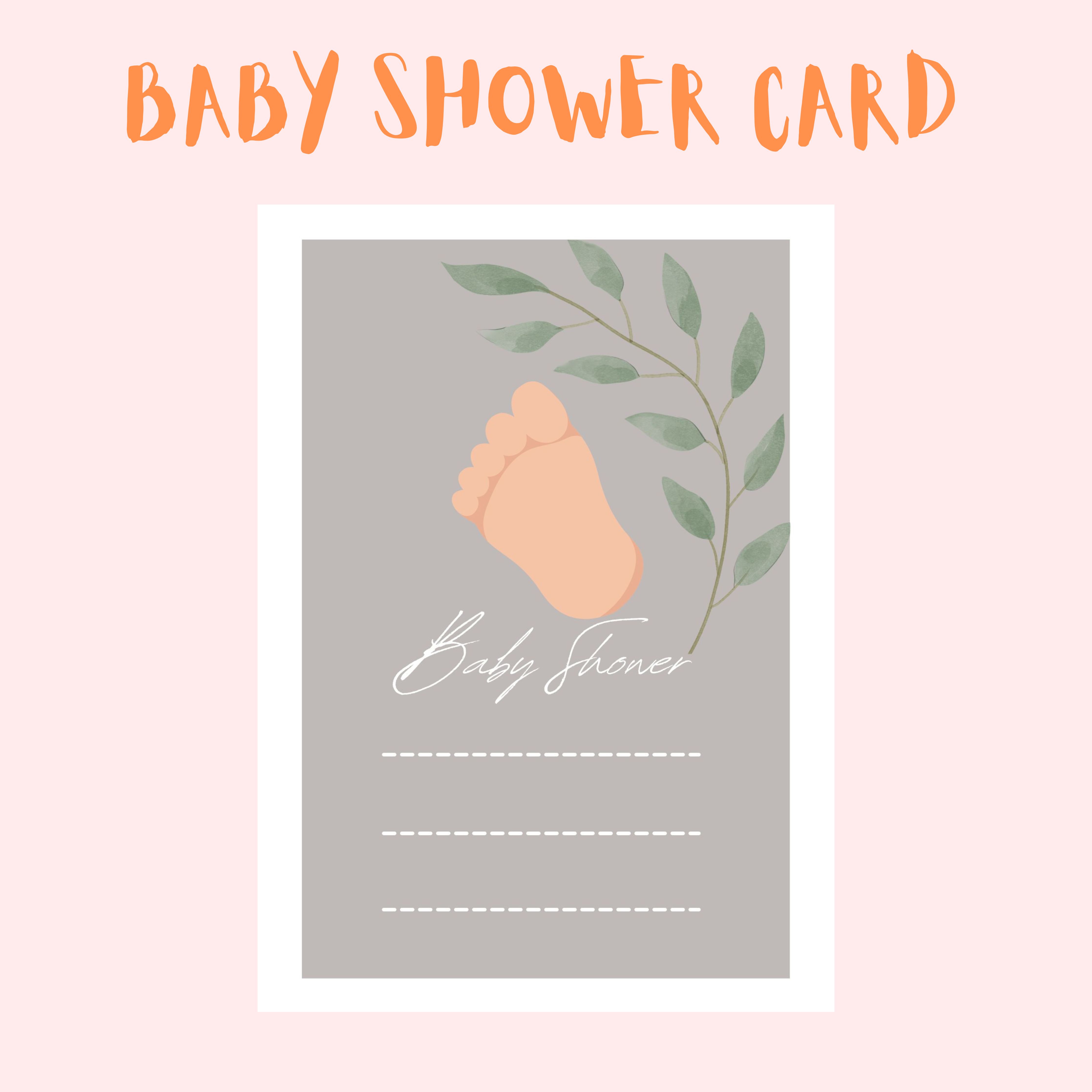 baby shower cards bundle preview image.