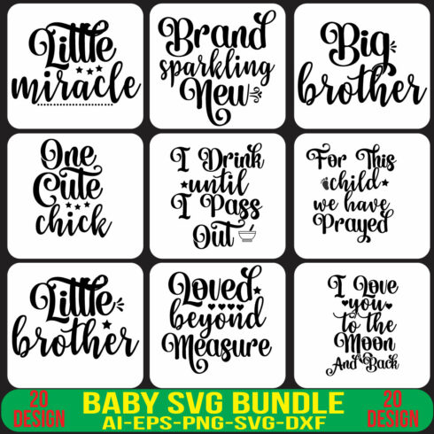 Baby SVG Bundle cover image.