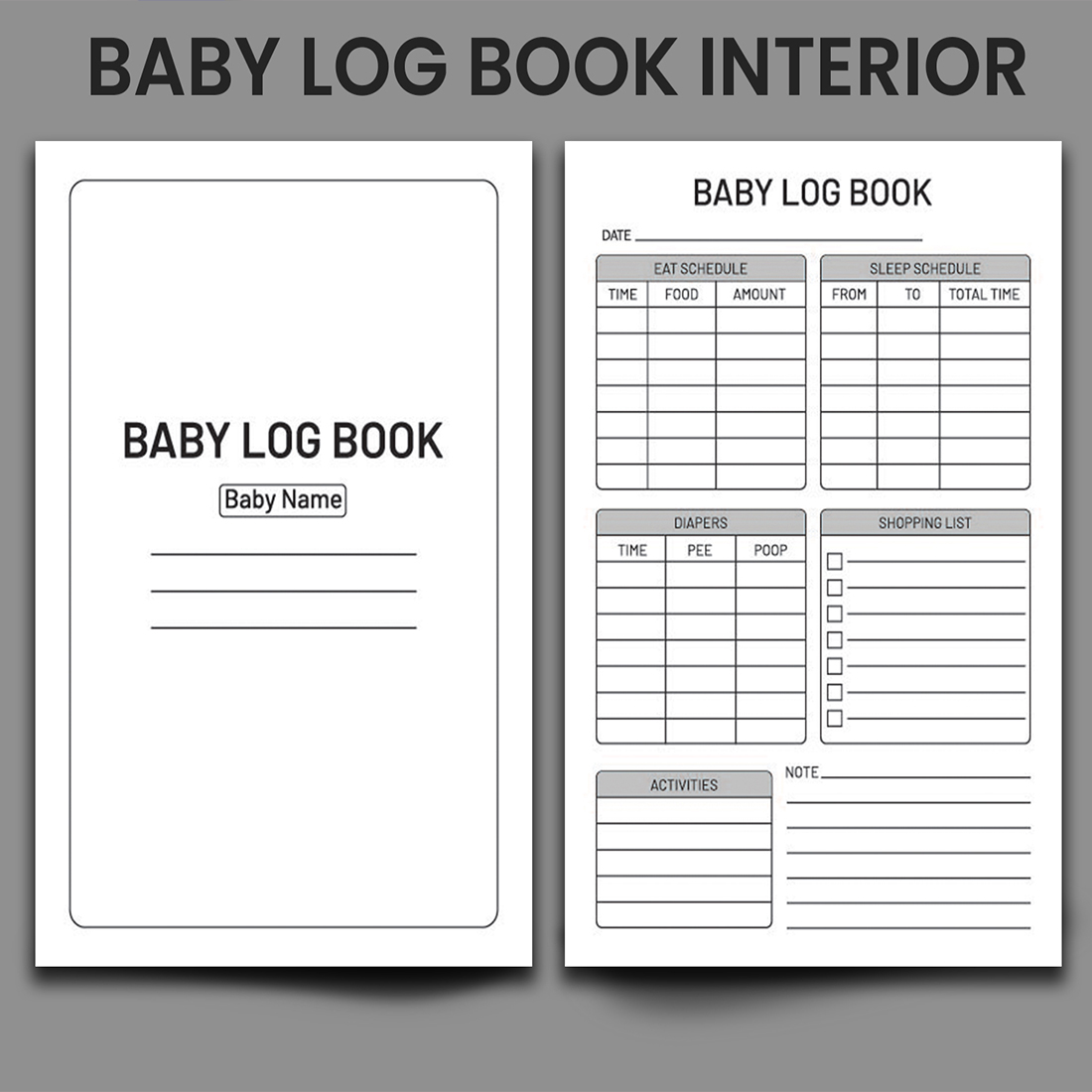 Babay log book KDP Interiors preview image.