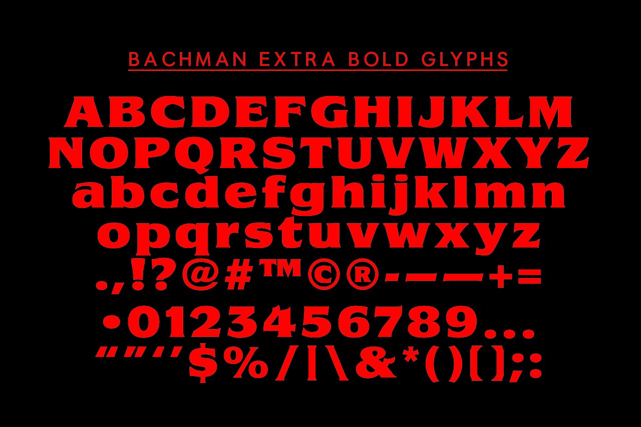 Bachman | Dark Display Type! preview image.