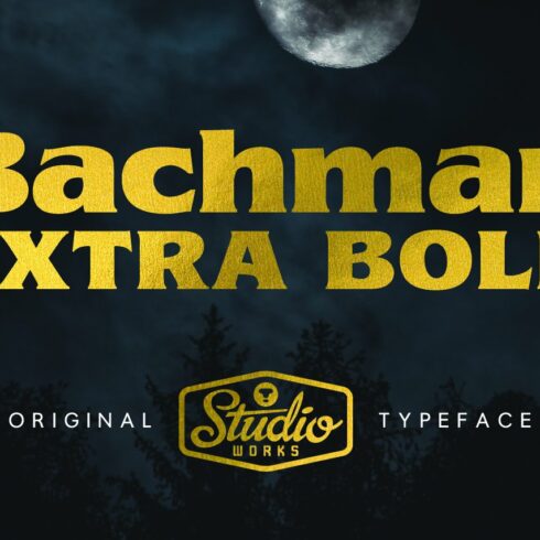 Bachman | Dark Display Type! cover image.