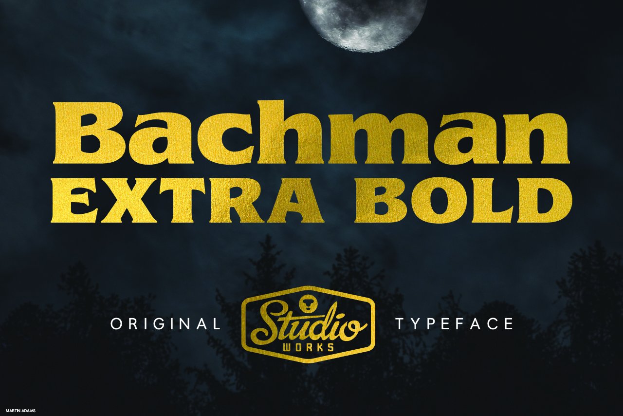 Bachman | Dark Display Type! cover image.