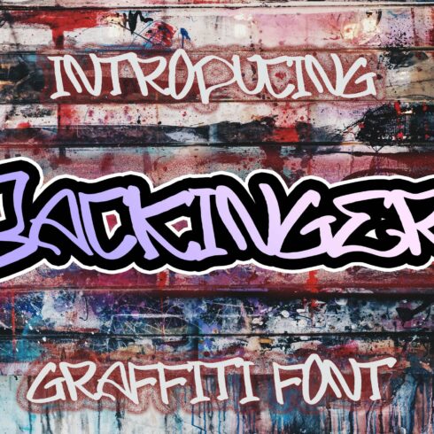 BACKINGERS - Graffiti Font cover image.