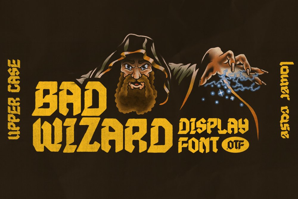 Bad Wizard Display Font cover image.