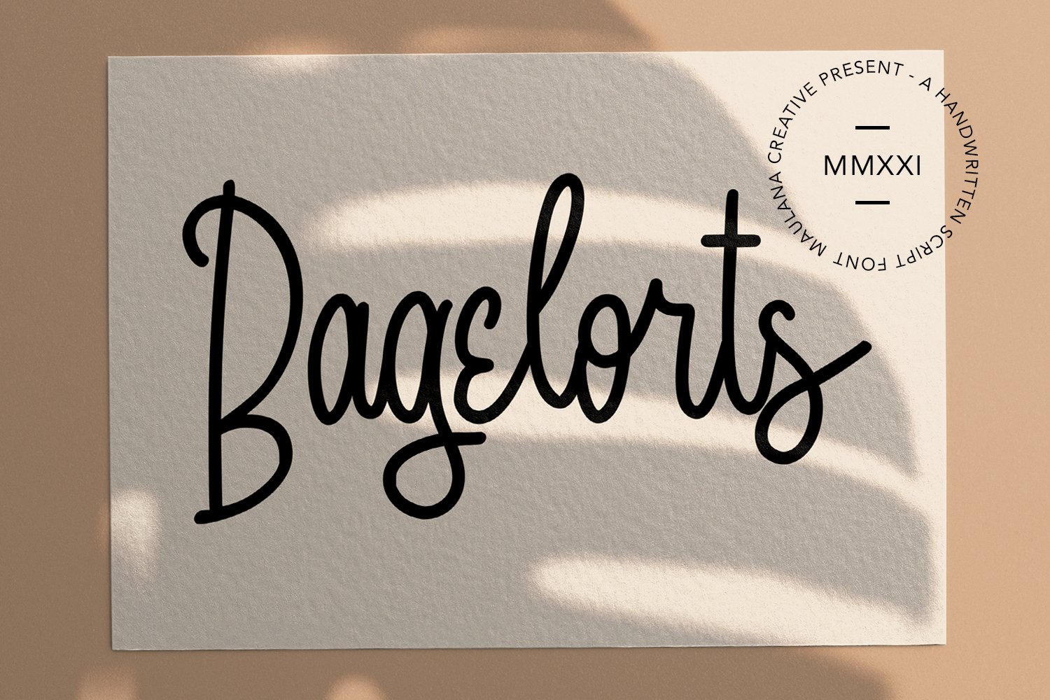 Bagelorts Handwritten Script Font cover image.