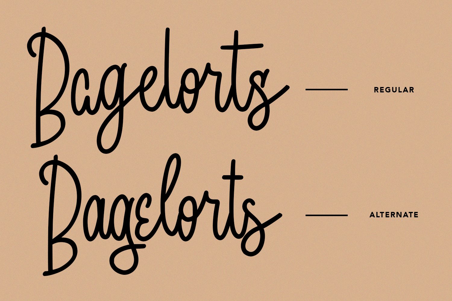 bagelorts handwritten script font 2 527