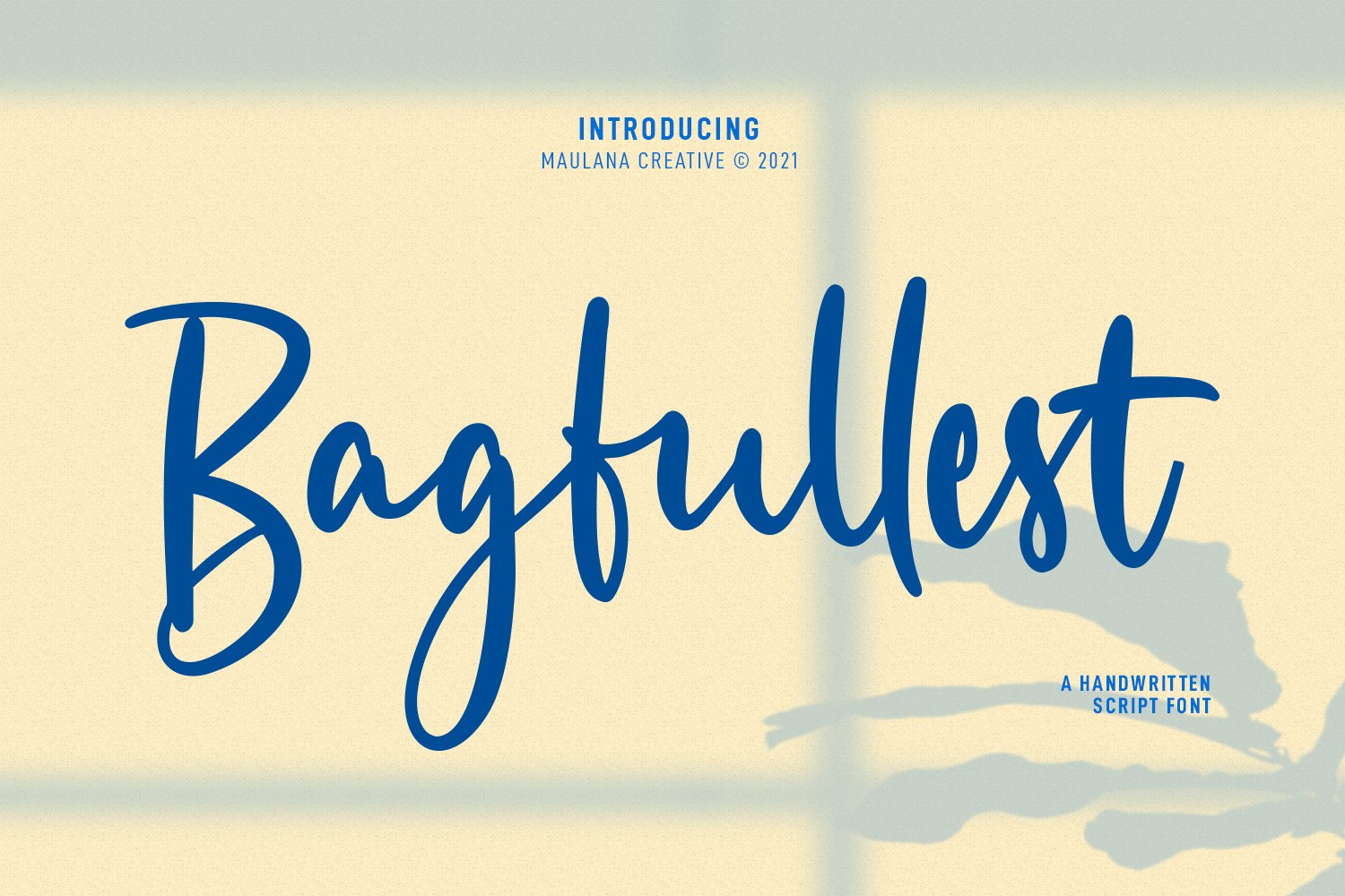 Bagfullest Handwritten Script Font cover image.