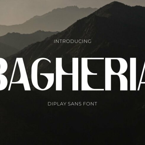 Bagheria - Stylish Modern Sans Font cover image.