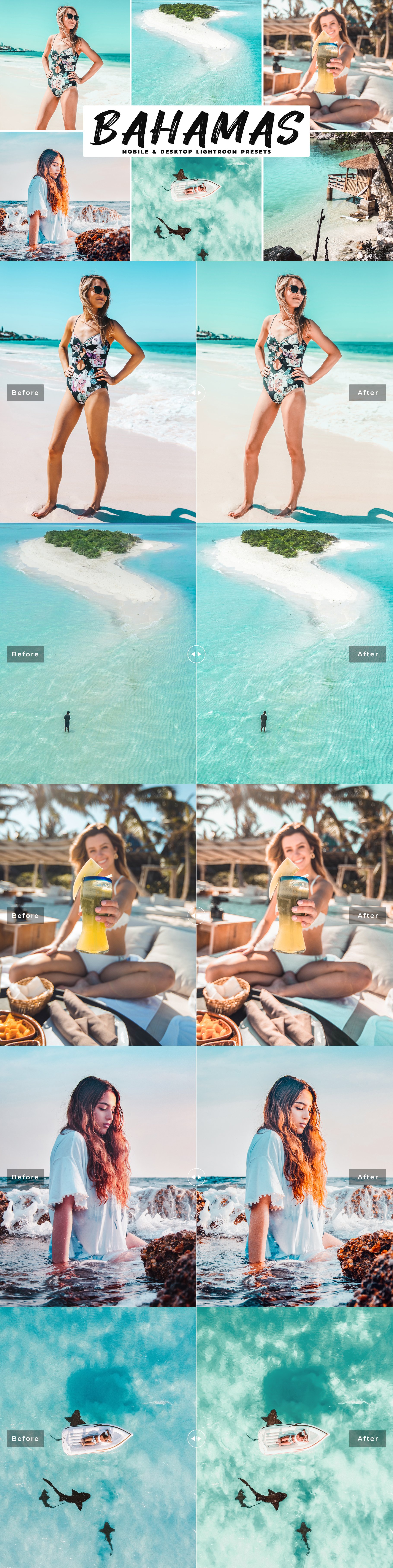 Bahamas Lightroom Presets Packcover image.