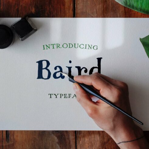 Baird - Hand Serif Font cover image.