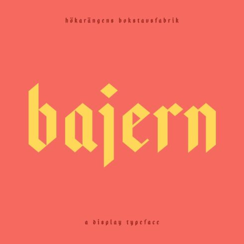 Bajern — A modern fraktur cover image.