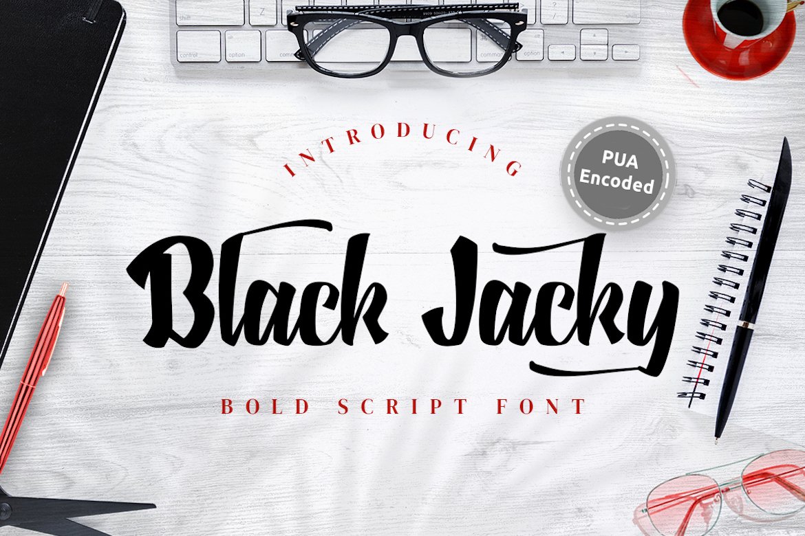Black Jacky - Bold Script Font cover image.